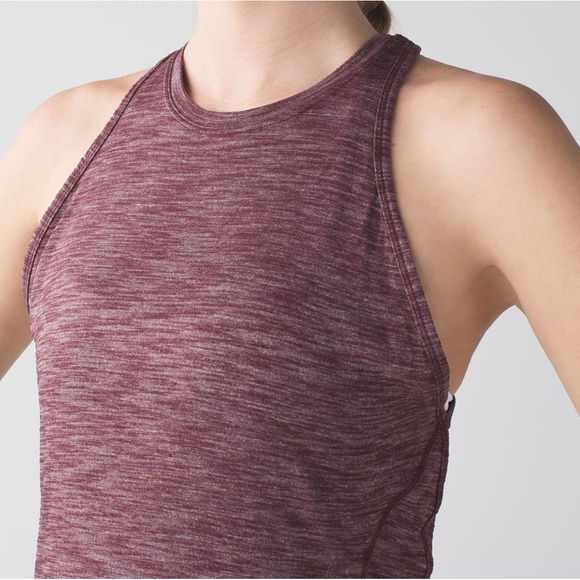 Lululemon &go Everywhere Tank Heathered Bordeaux Drama - Picture 2 of 8